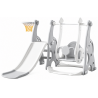 Zjeżdżalnia dla dzieci Huśtawka ogrodowa do kojca dla dziecka  SZARY
